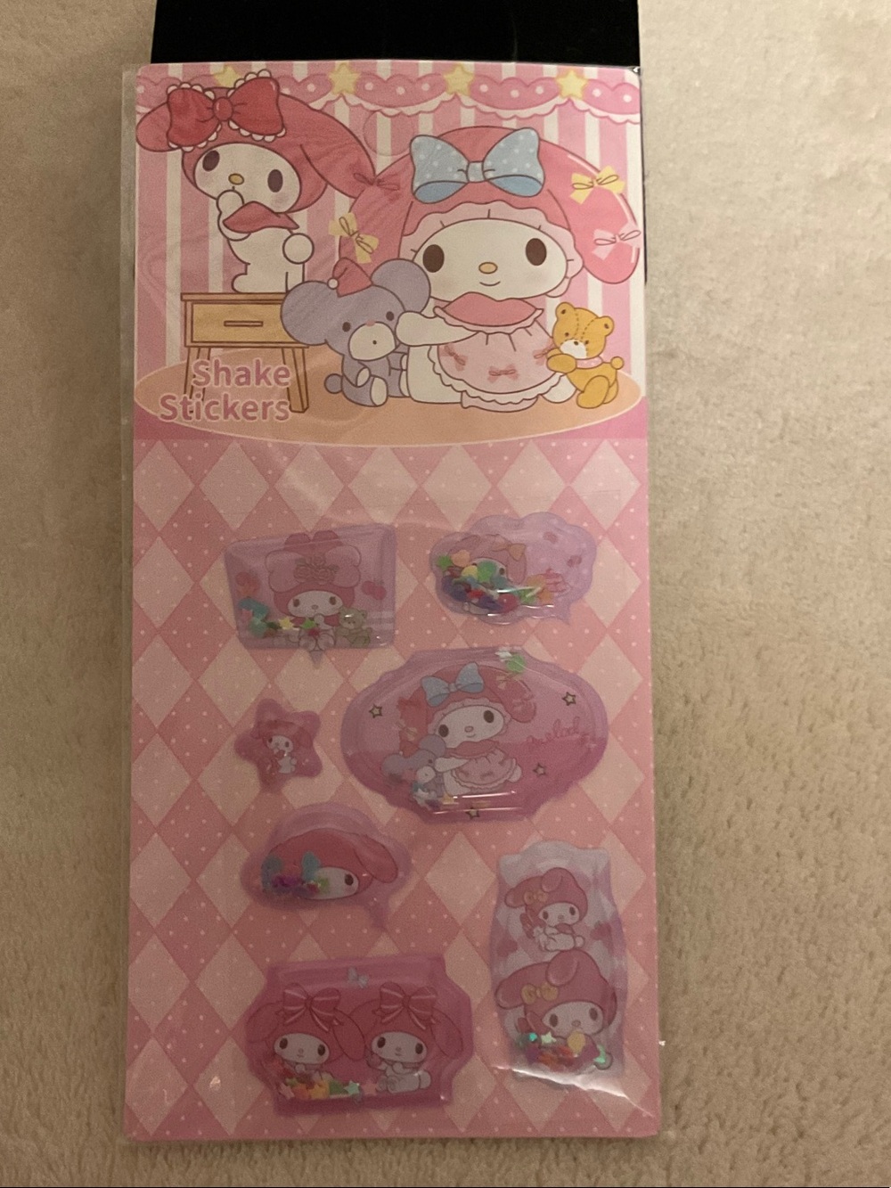 My Melody Pink Shake Sticker Set by Sanrio - Cute Kawaii Pack